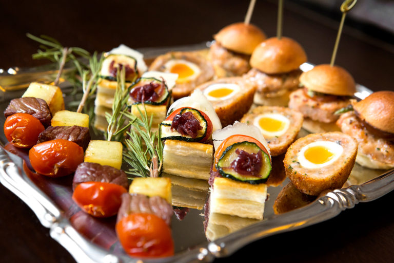 hor d'oeuvres photography for restaurants